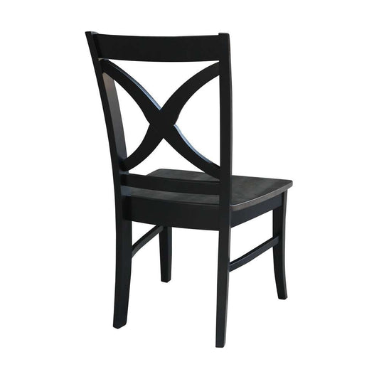 International Concepts - Cosmo Chair in Coal-Black/Washed Black Finish (Set of 2) - C75-14P veiw 2