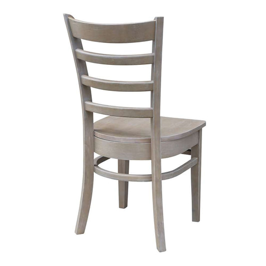 International Concepts - Emily Side Chair in Washed Gray Taupe Finish (Set of 2) - C09-617P veiw 2