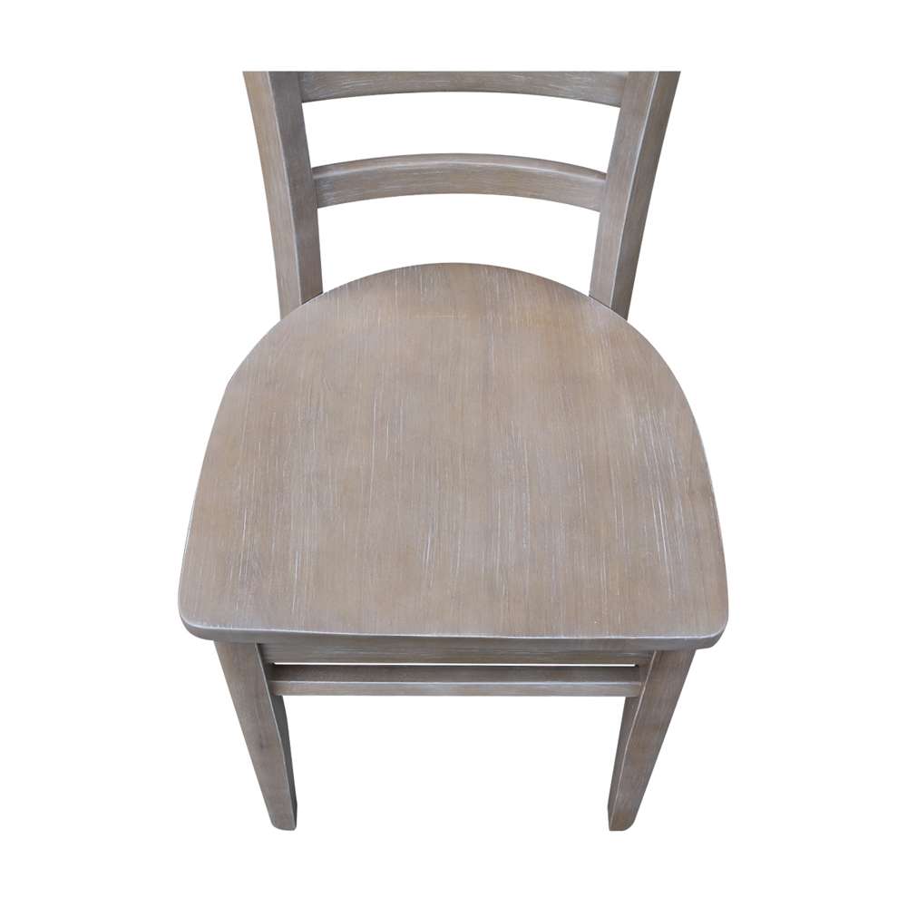 International Concepts - Emily Side Chair in Washed Gray Taupe Finish (Set of 2) - C09-617P veiw 7