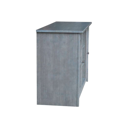 International Concepts - Entertainment / Tv Stand with 2 Doors - 48in in Heather Grey-Antique Washed Finish - TV105-34 veiw 2