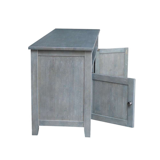 International Concepts - Entertainment / Tv Stand with 2 Doors in Heather Grey-Antique Washed Finish - TV105-51 veiw 2