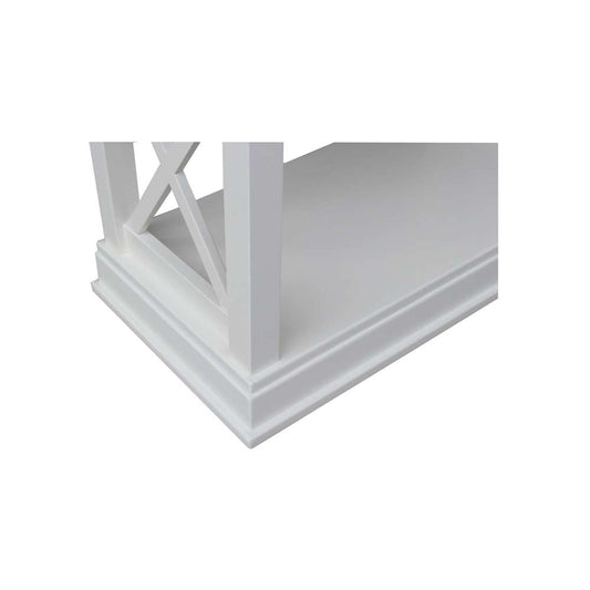 International Concepts - Hampton Sofa - Server Table with Shelves in White Finish - OT08-70SL veiw 2