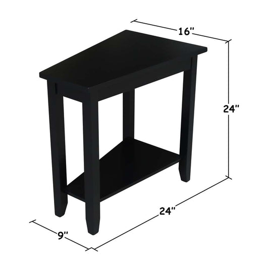 International Concepts - Keystone Accent Table in Black Finish - OT46-45 veiw 2