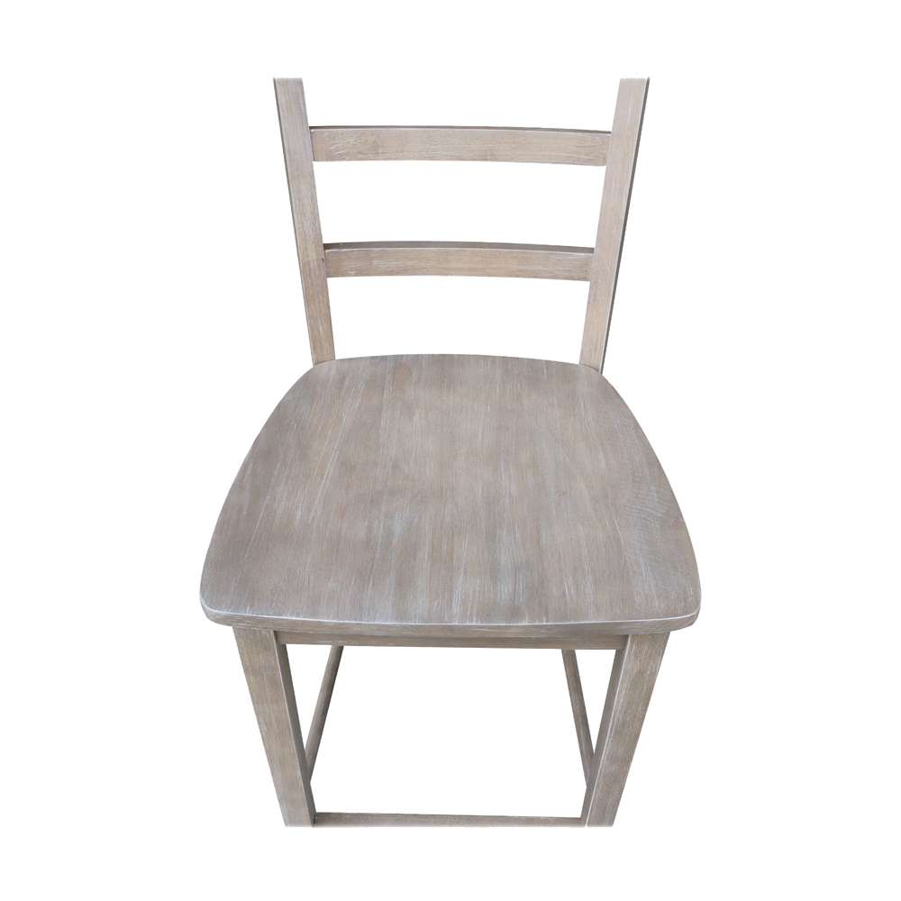 International Concepts - Madrid Counter Height Stool - 24inSH in Washed Gray Taupe Finish - S09-402 veiw 11
