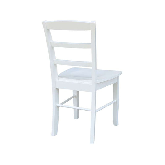 International Concepts - Madrid Ladderback Chair in White Finish (Set of 2) - C08-2P veiw 2