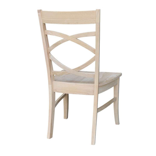 International Concepts - Milano Chair with Wood Seat (Set of 2) - C-316P veiw 2