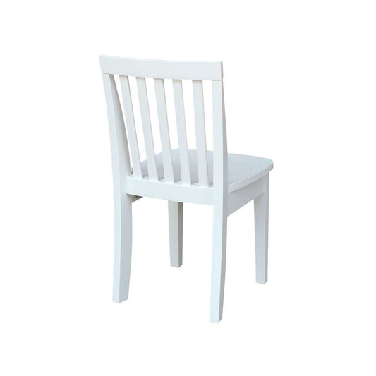 International Concepts - Mission Juvenile Chair in White Finish (Set of 2) - CC08-263P veiw 2