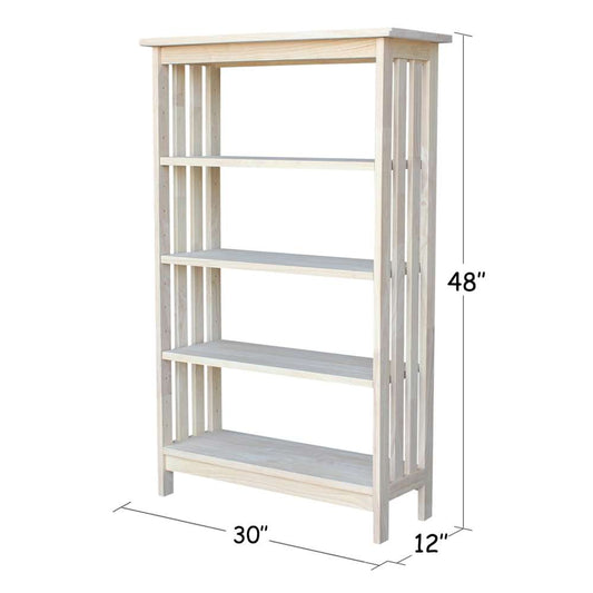 International Concepts - Mission Shelf Unit - 4 Tier - SH-4830M veiw 2