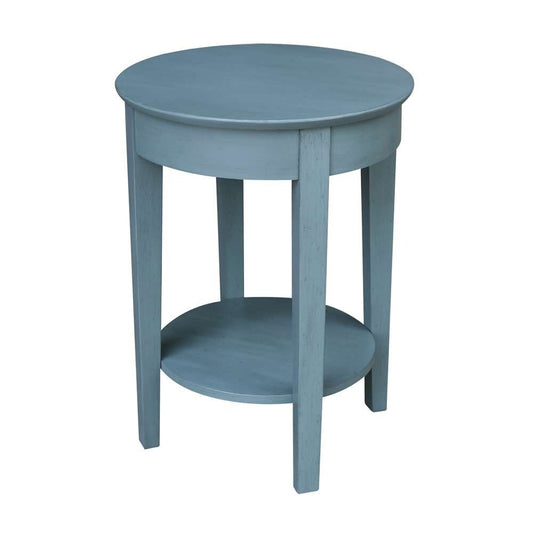 International Concepts - Phillips Accent Table with Drawer in Ocean Blue - Antique Rubbed Finish - OT32-2128 veiw 2