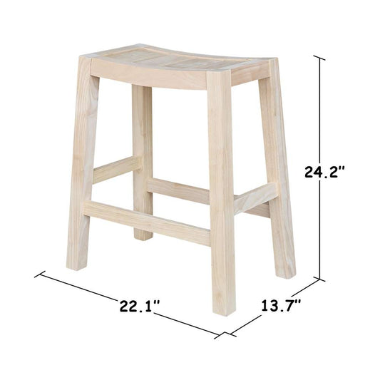 International Concepts - Ranch Stool - 24inSH (RTA) - S-924 veiw 2