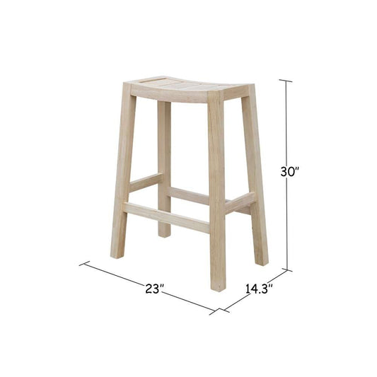 International Concepts - Ranch Stool - 30inSH (RTA) - S-930 veiw 2
