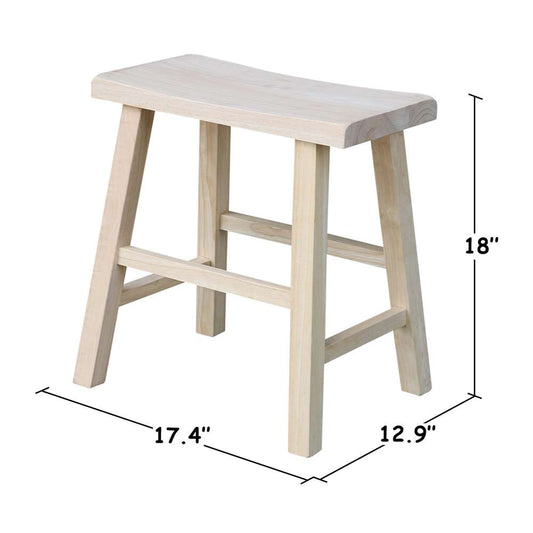 International Concepts - Saddle Seat Stool - 18inSH - 1S-681 veiw 2