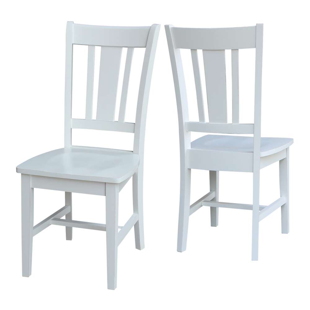 International Concepts - San Remo Splatback Chair in Beach White - Hand Rubbed Finish - 1CI07-10 veiw 3