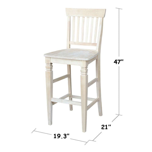 International Concepts - Seattle Bar Height Stool - 30inSH - S-113 veiw 3