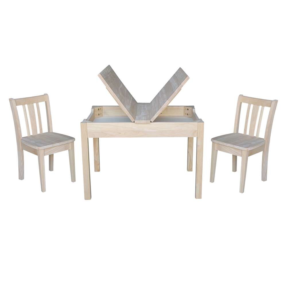 International Concepts (Set of 3 Pcs) - Table with 2 San Remo Juvenile Chairs - K-JT2532L-CC105-2 veiw 3