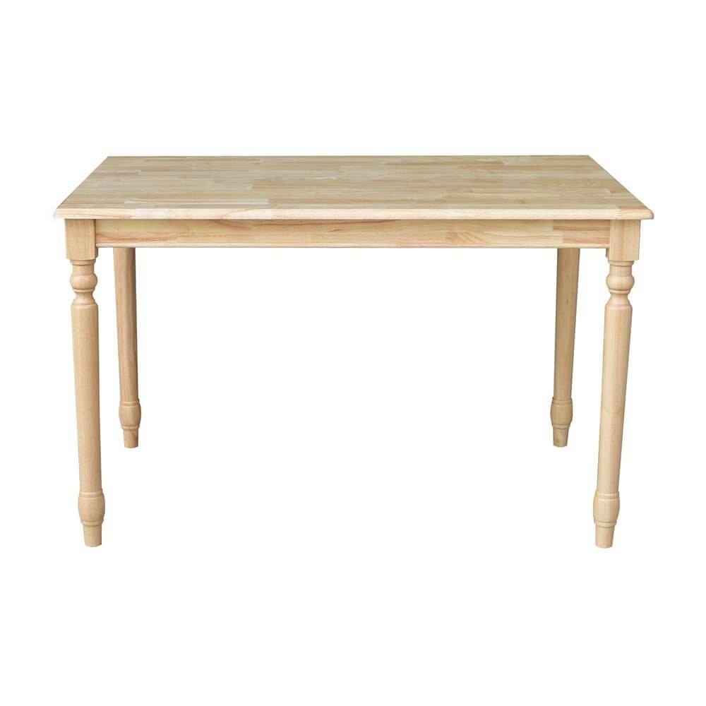 International Concepts - (Set of 5 Pcs) 3048 Table with 4 RTA Chairs in Natural / Black Finish - K01-3048-C46-613-4 veiw 4