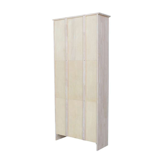 International Concepts - Shaker Bookcase - 72inH with 2 Lower Doors - K-SH-3227A-SH-322D veiw 2