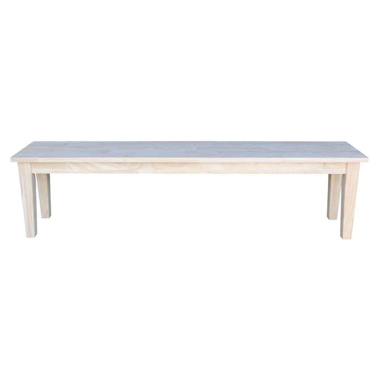 International Concepts - Shaker Style Bench - BE-72S veiw 2