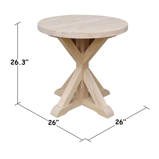 International Concepts - Sierra Round End Table - OT-3ER veiw 2