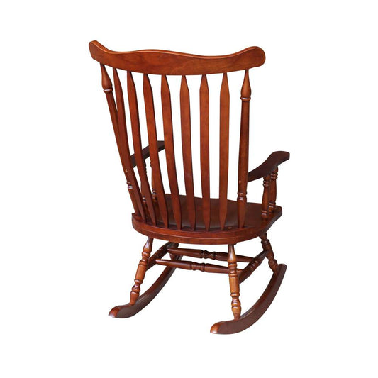 International Concepts - Solid Wood Rocker (RTA) in Cherry Finish - R06-120 veiw 2