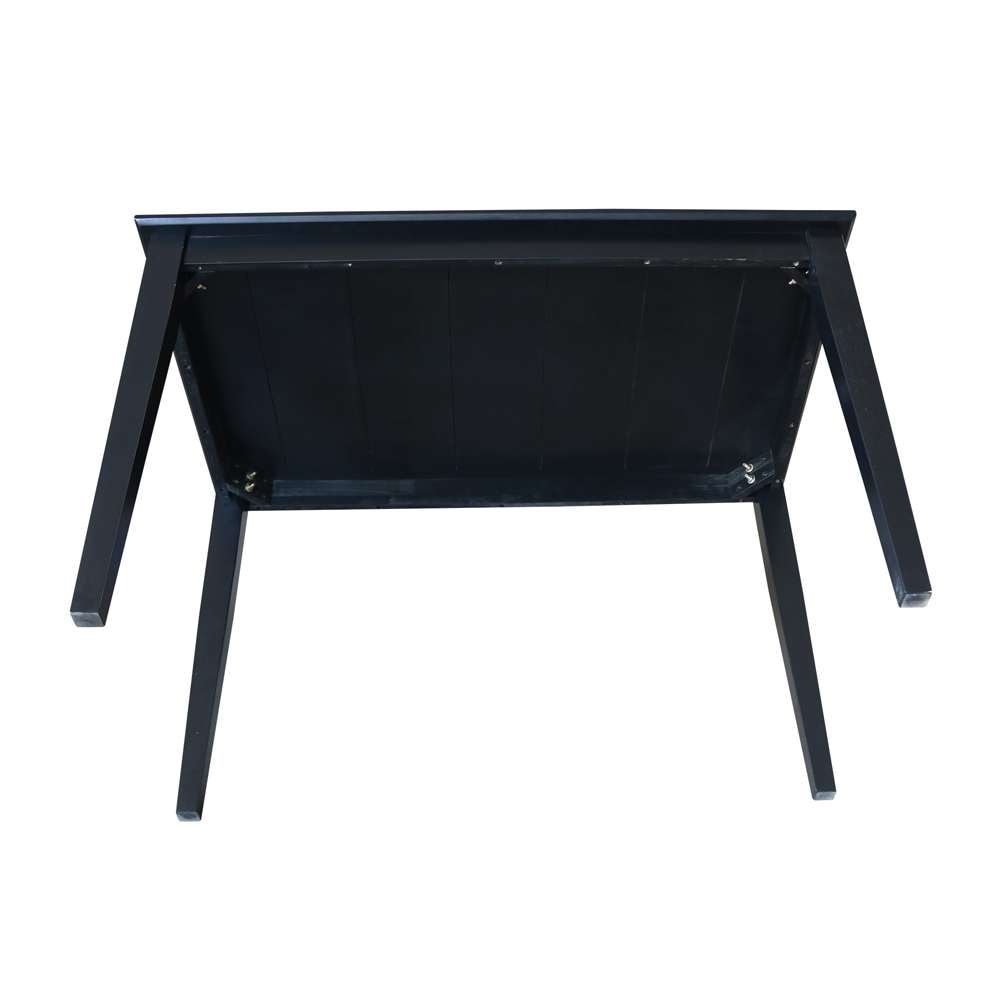 International Concepts - Solid Wood Top Table - Shaker Legs in Black Finish - K46-3048-30S veiw 5