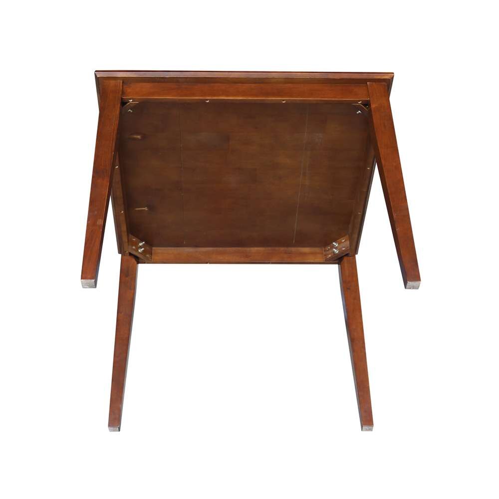 International Concepts - Solid Wood Top Table - Shaker Legs in Espresso Finish - K581-3636-30S veiw 6
