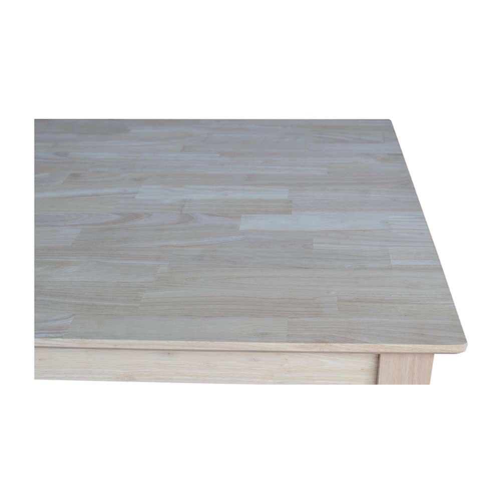 International Concepts - Solid Wood Top Table - Shaker Legs - K-3030-42S veiw 4
