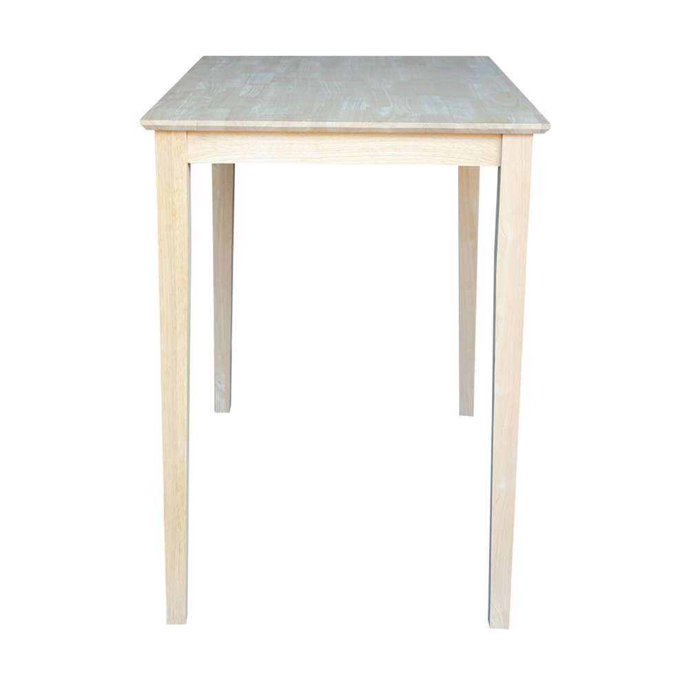 International Concepts - Solid Wood Top Table - Shaker Legs - K-3048-42S veiw 4