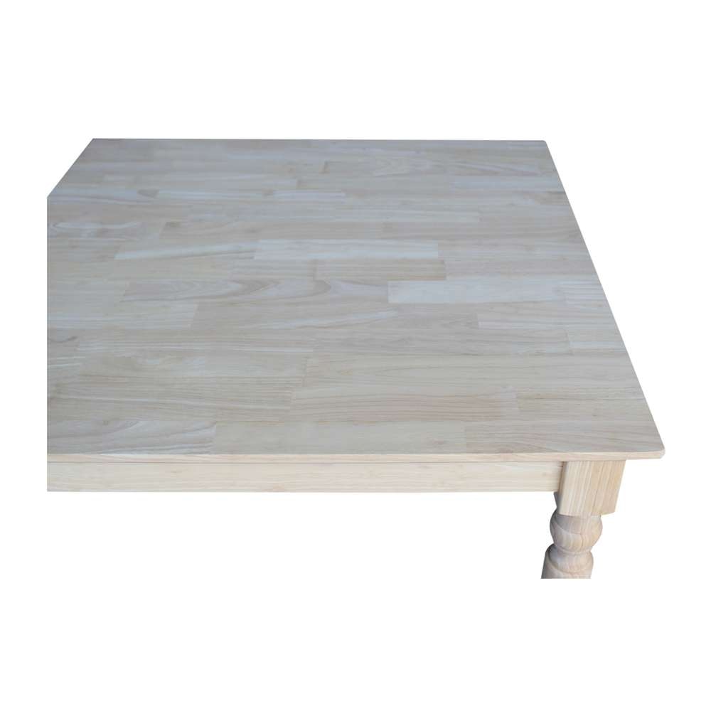International Concepts - Solid Wood Top Table - Turned Legs - K-3030-330T veiw 5