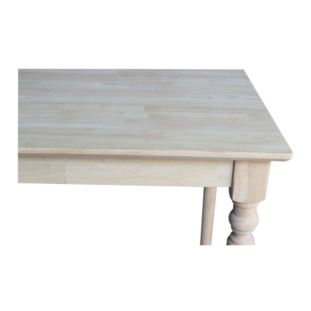 International Concepts - Solid Wood Top Table - Turned Legs - K-3042-342T veiw 5