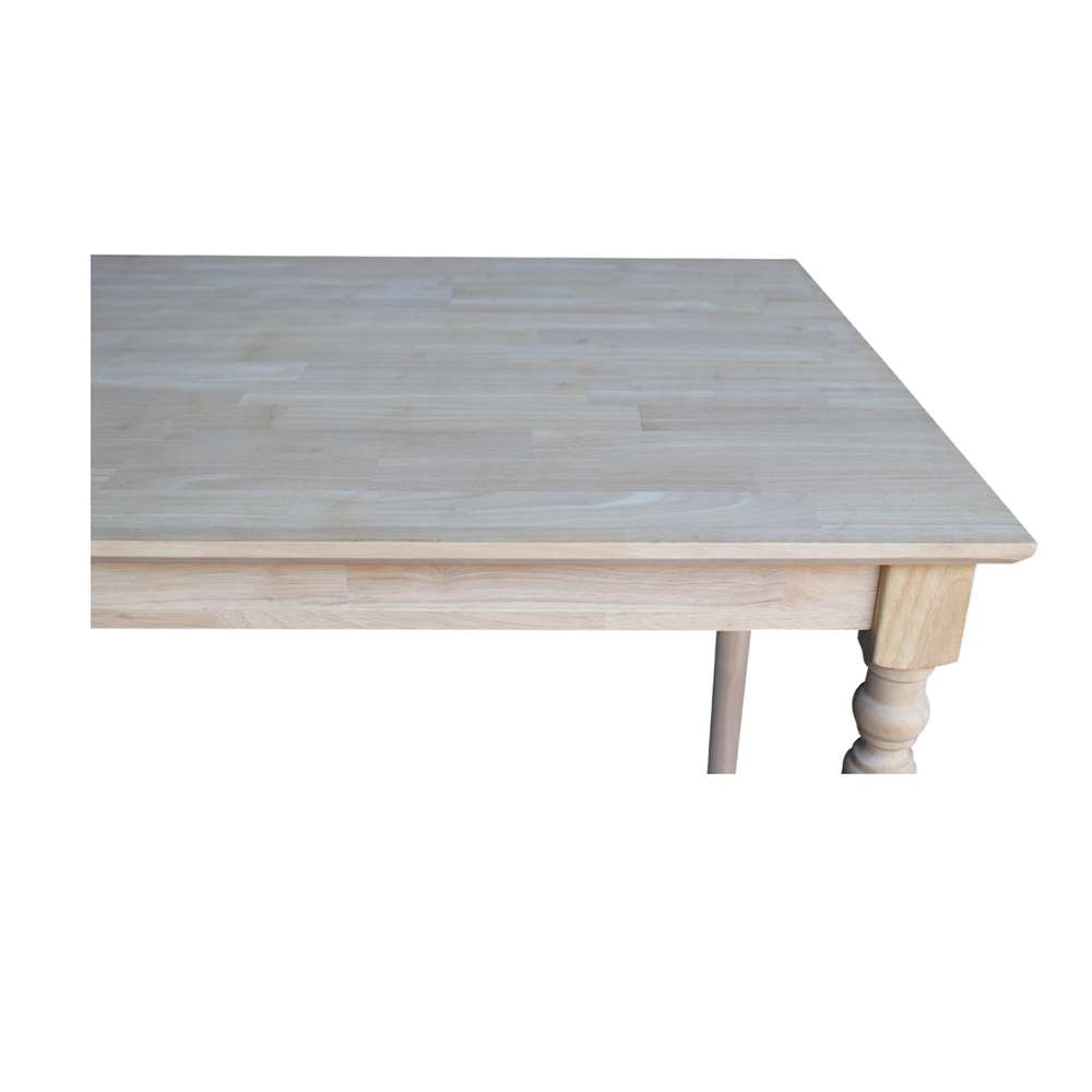 International Concepts - Solid Wood Top Table - Turned Legs - K-3048-342T veiw 6