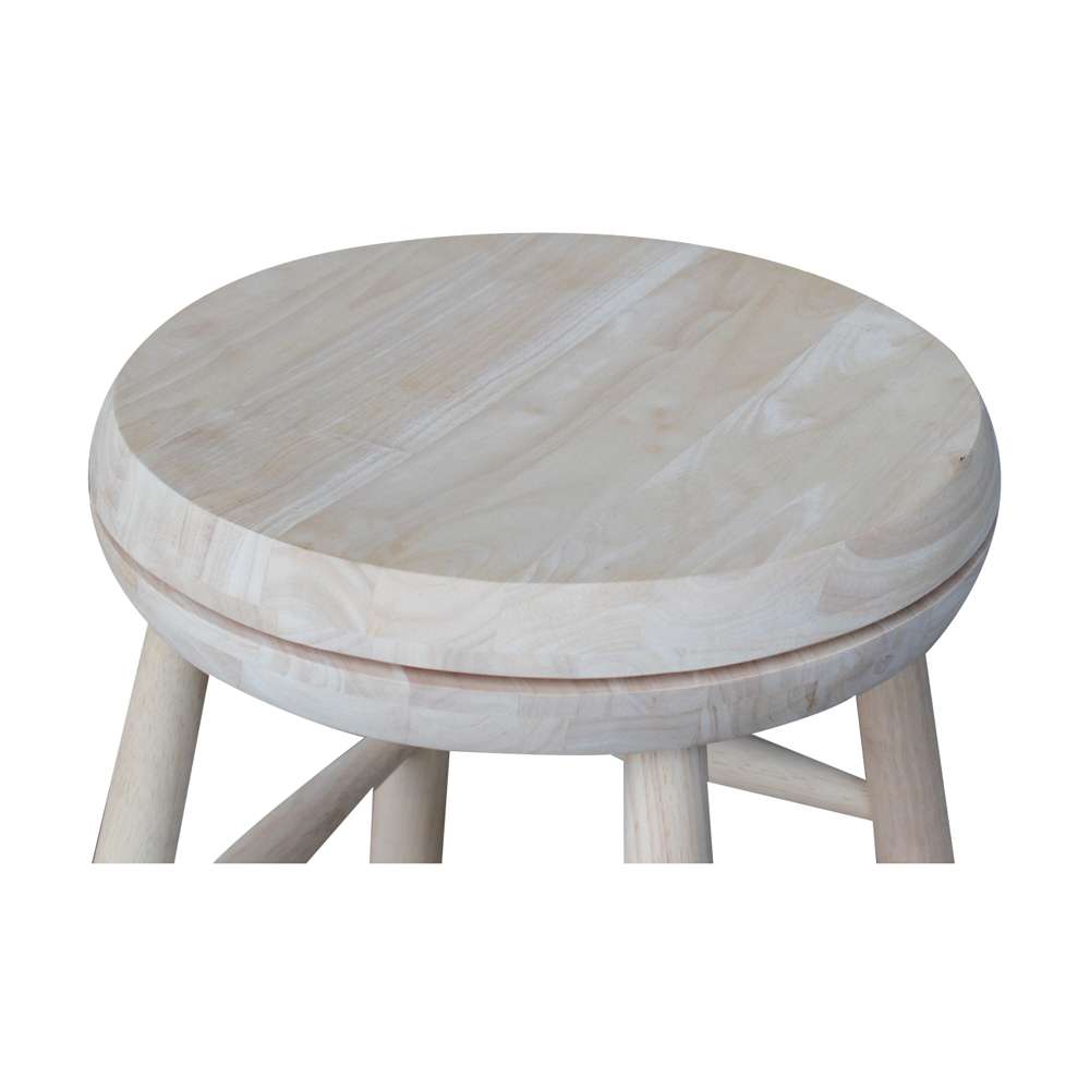 International Concepts - Swivel Scooped Seat Stool - 24inSH - 1S-824SW veiw 7