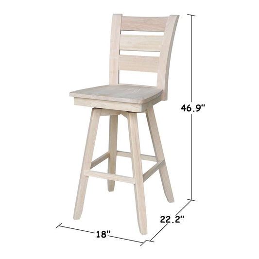 International Concepts - Tuscany Bar Height Stool - 30inSH - S-293SW veiw 2