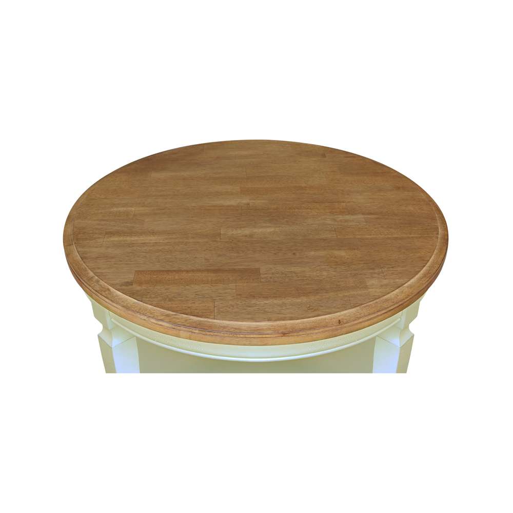 International Concepts - Vista Round Coffee Table in Hickory/Shell Finish - OT79-15CR veiw 7