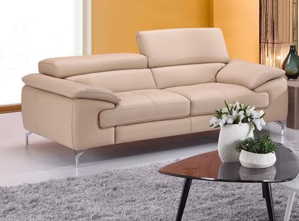 J&M Furniture - A973 Italian Leather Sofa in Peanut - 179061113-S veiw 1