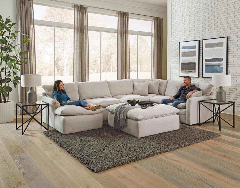 Jackson Furniture - Harper 4-Piece Sectional with LSF Chaise in Oyster - 134542183811_134575183811_134530183811_134559183811 veiw 2