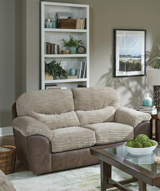 Jackson Furniture - McMahon Gliding Loveseat in Bark/Jute - 545557117689192136 veiw 2