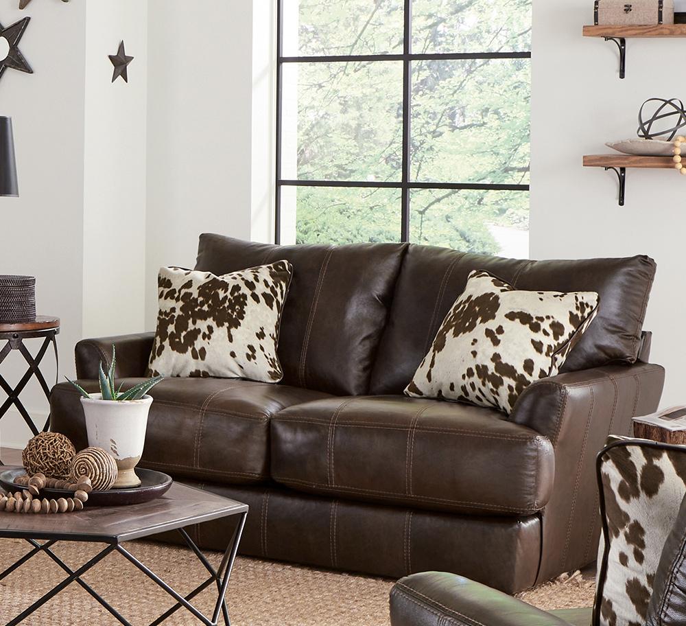 Jackson Furniture - Pavia Top Grain Leather Loveseat in Cocoa - 548202126809306809 veiw 5