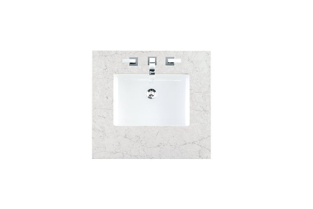 James Martin - 26" Single Top, 3 CM Eternal Jasmine Pearl Silestone w/ Sink - 050-S26-EJP-SNK view 1
