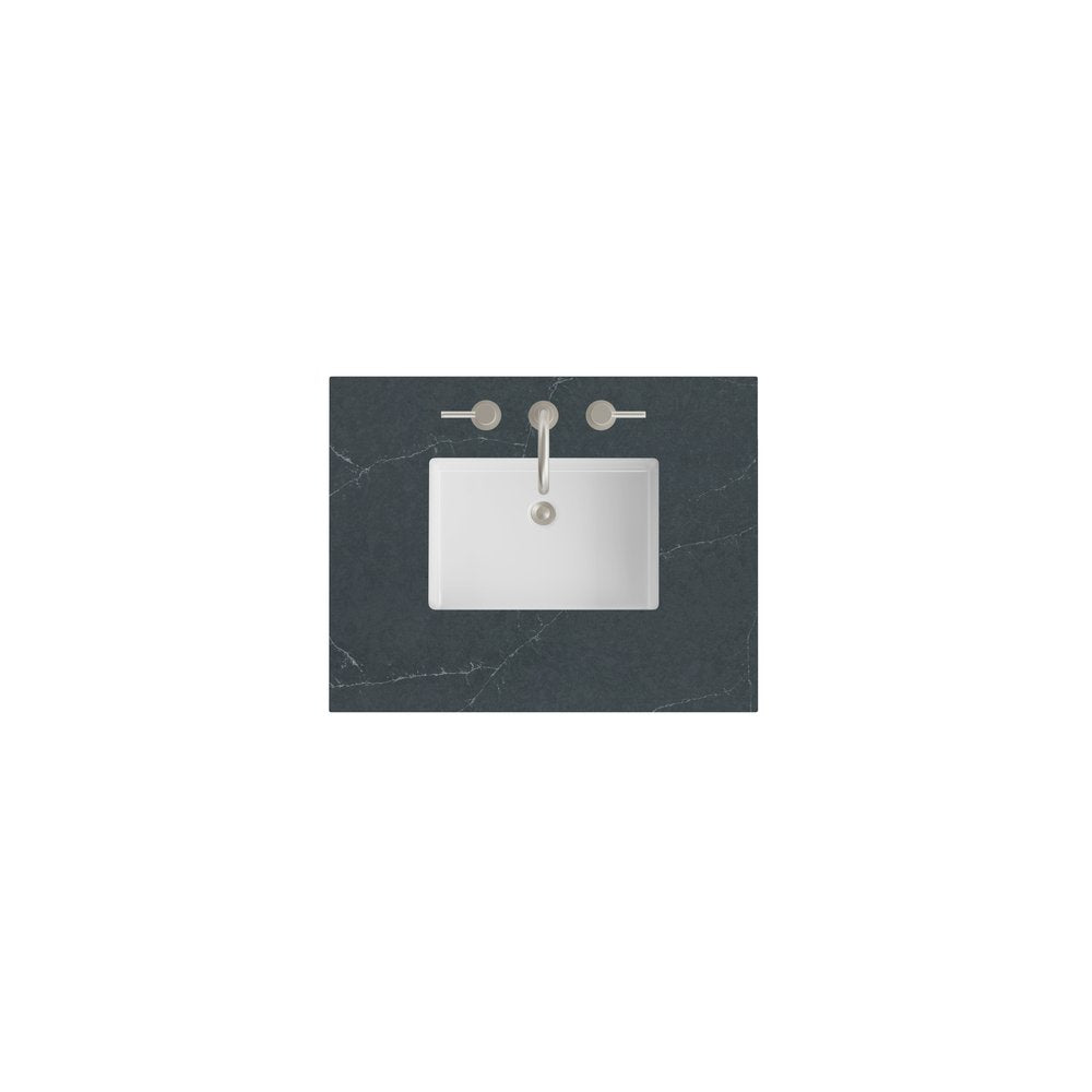 James Martin - 30" Single Top, 3 CM Charcoal Soapstone Silestone w/ Sink - 050-S30-CSP-SNK view 1