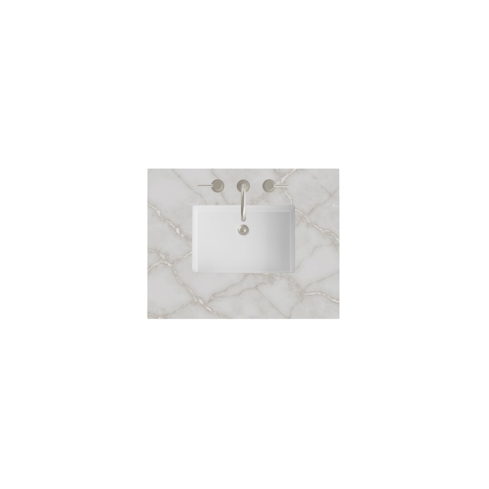 James Martin - 30" Single Top, 3 CM Victorian Silver Silestone w/ Sink - 050-S30-VSL-SNK view 1