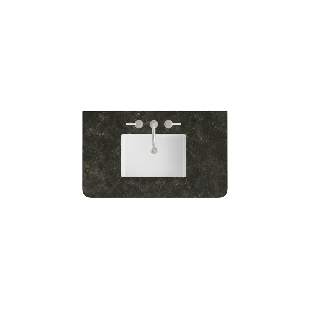 James Martin - 36" Single Radius Cut Top, Widespread 3CM Phantome Eclos w/ Sink - 060-S36RCWS-PHT-SNK view 1