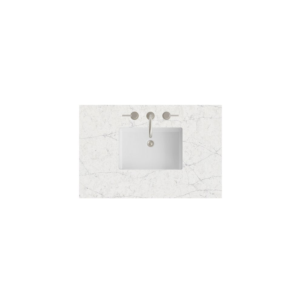 James Martin - 36" Single Top, 3 CM Eternal Jasmine Pearl Silestone w/ Sink - 050-S36-EJP-SNK view 1