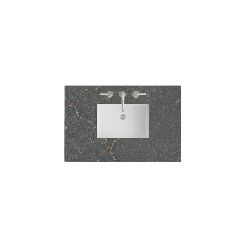 James Martin - 36" Single Top, 3 CM Parisien Bleu Silestone w/ Sink - 050-S36-PBL-SNK view 1