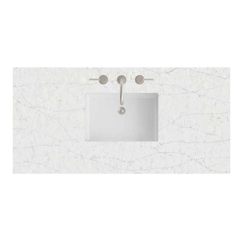 James Martin - 48" Single Top, 3 CM Eternal Jasmine Pearl Silestone w/ Sink - 050-S48-EJP-SNK view 1