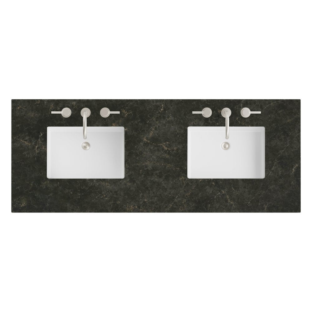 James Martin - 60" Double Top, 3CM Phantome Eclos w/ Sink - 050-S60D-PHT-SNK view 1