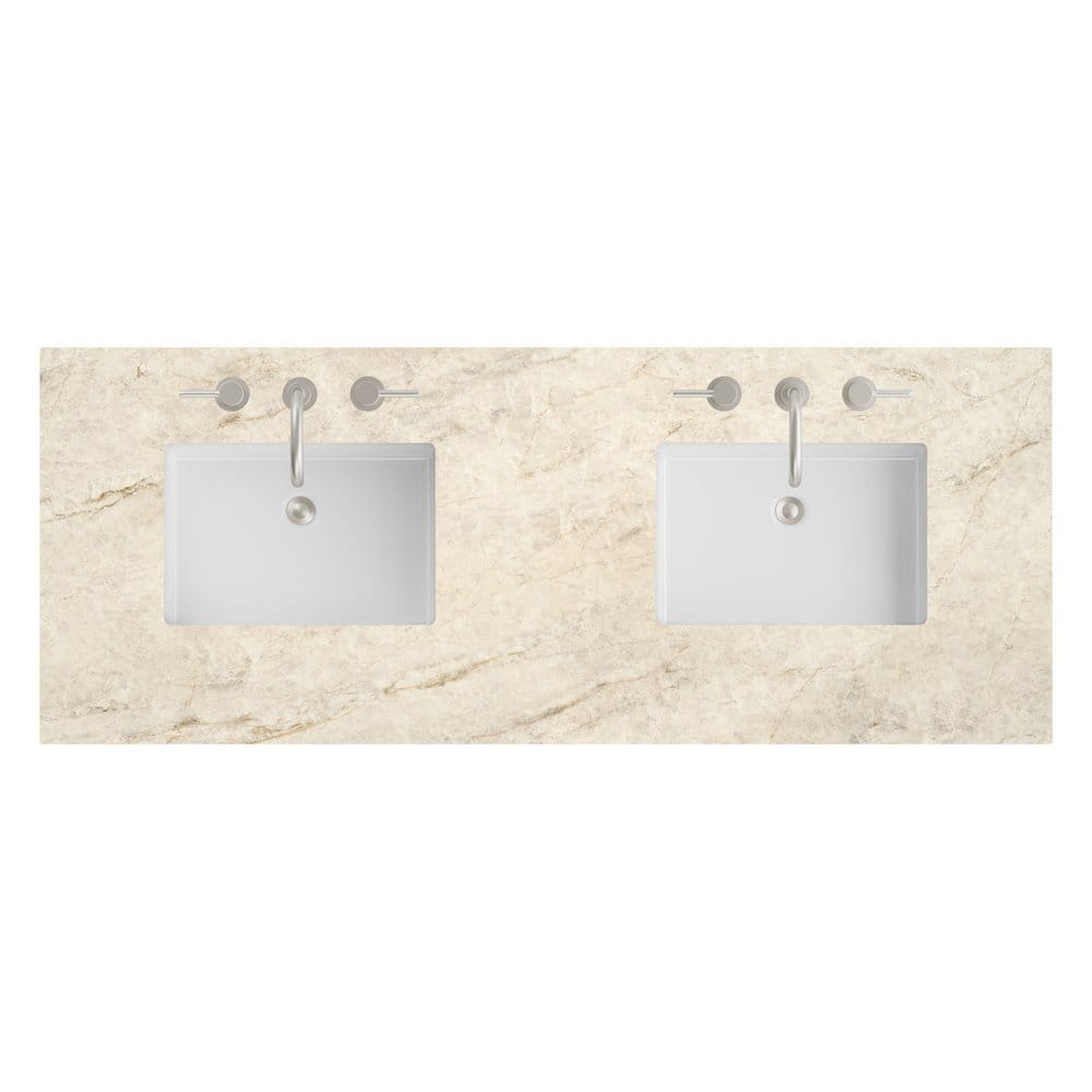 James Martin - 60" Double Top, 3CM Tajnar Eclos w/ Sink - 050-S60D-TJR-SNK view 1