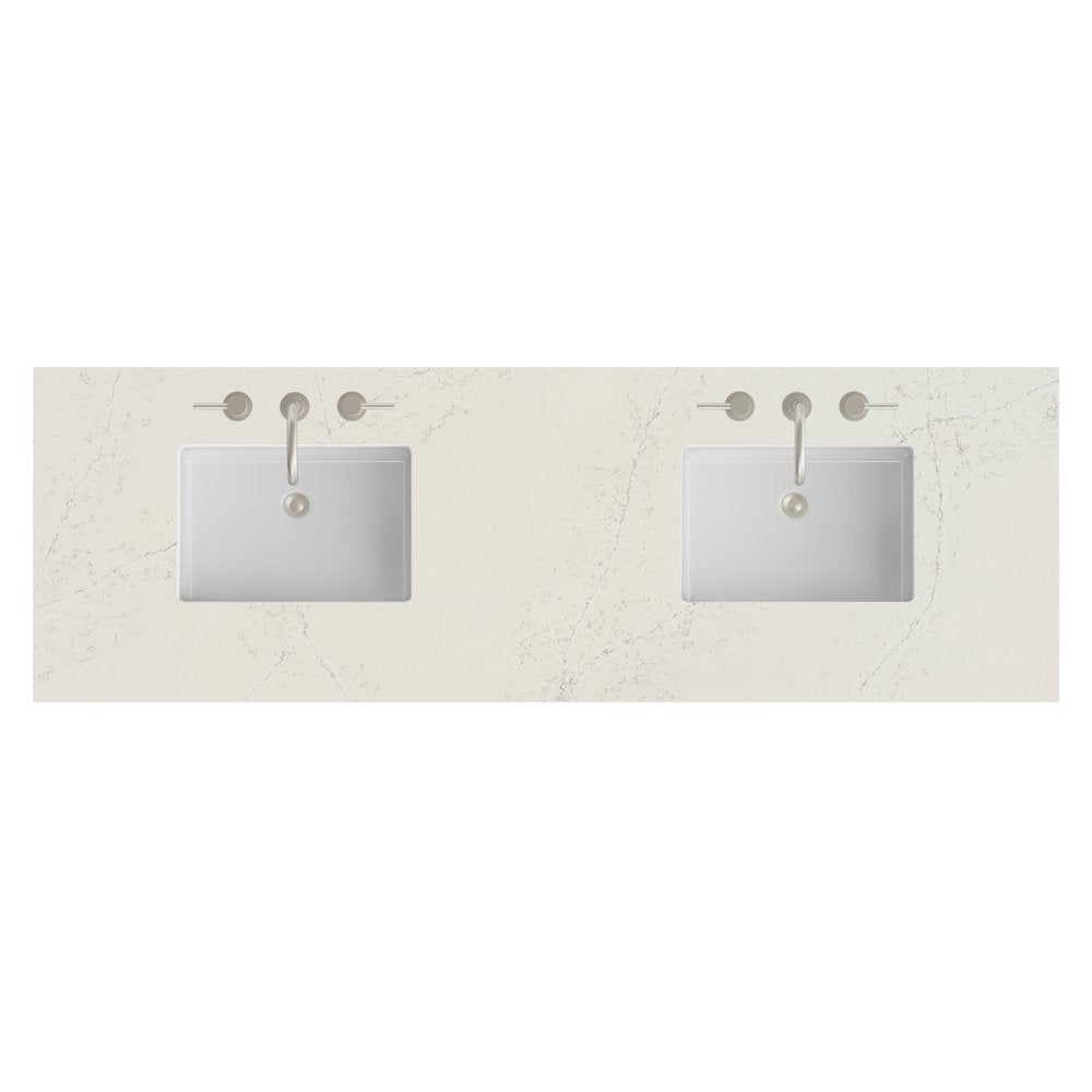 James Martin - 72" Double Top, 3CM Siberian Silestone w/ Sink - 050-S72-SFR-SNK view 1