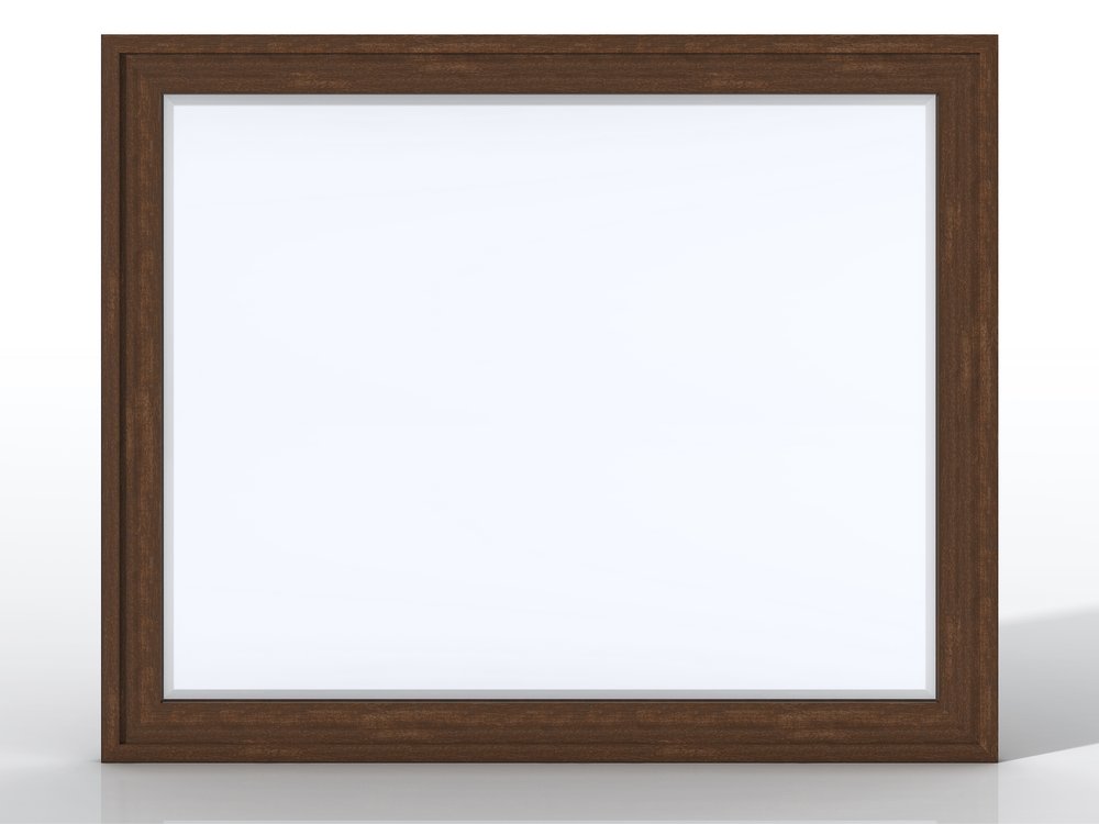 James Martin - Addison 48" Rectangular Mirror, Mid-Century Acacia - E444-M48-MCA view 1