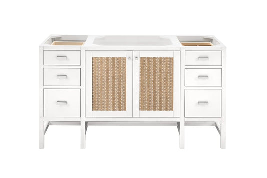 James Martin - Addison 60" Single Vanity Cabinet, Glossy White - E444-V60S-GW view 2